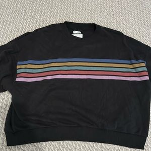 Women’s American eagle crewneck sweatshirt w stripe design. Size XS.